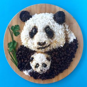 Panda food art